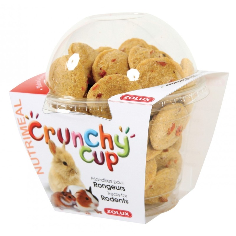 ZOLUX Crunchy Cup Candy - przysmaki dla gryzonia naturalne/z marchewką 200g