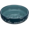 TRIXIE Miska ceramiczna "Thanks for service" dla kotów krótkonosych (0,3l / śr. 15cm) - różne kolory