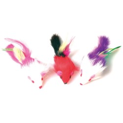 ZOLUX 3 myszki z piórami