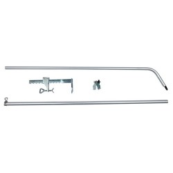 TRIXIE Zaciski do mocowania siatki ochronnej do ściany - z teleskopowym słupkiem