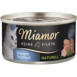 MIAMOR Feine Filets Naturelle w sosie własnym - tuńczyk Skipjack 12x 80g