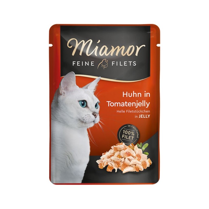MIAMOR Feine Filets w galaretce saszetka - kurczak z pomidorami 12x 100g