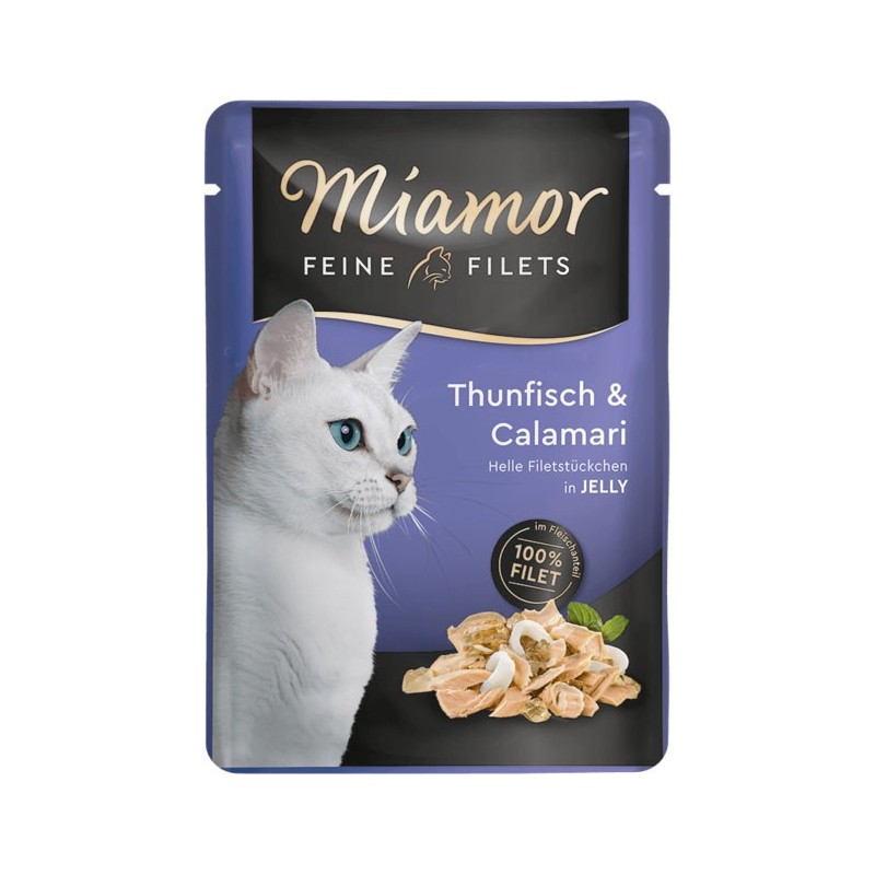 MIAMOR Feine Filets w galaretce saszetka - tuńczyk z kalmarami 12x 100g